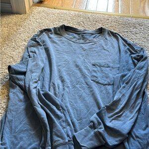 Hanes Men's Slate Long Sleeve Tee